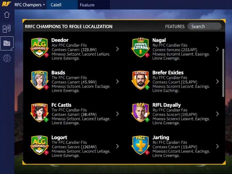 RR FC Champions Localization Features RR FC Champions Localization Features